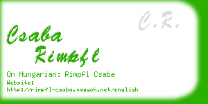 csaba rimpfl business card